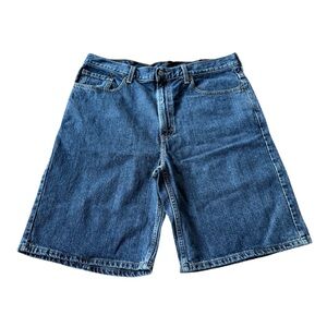 Levi’s 550 Denim Shorts Mens 38 Blue Relaxed Fit Jean Shorts Classic Casual